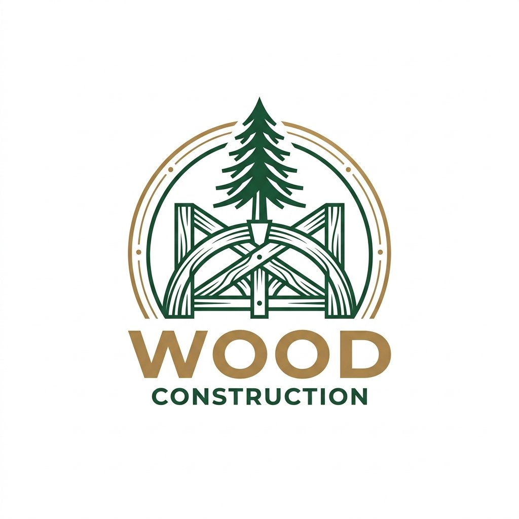 WOOD CONSTRUCTION Logo
